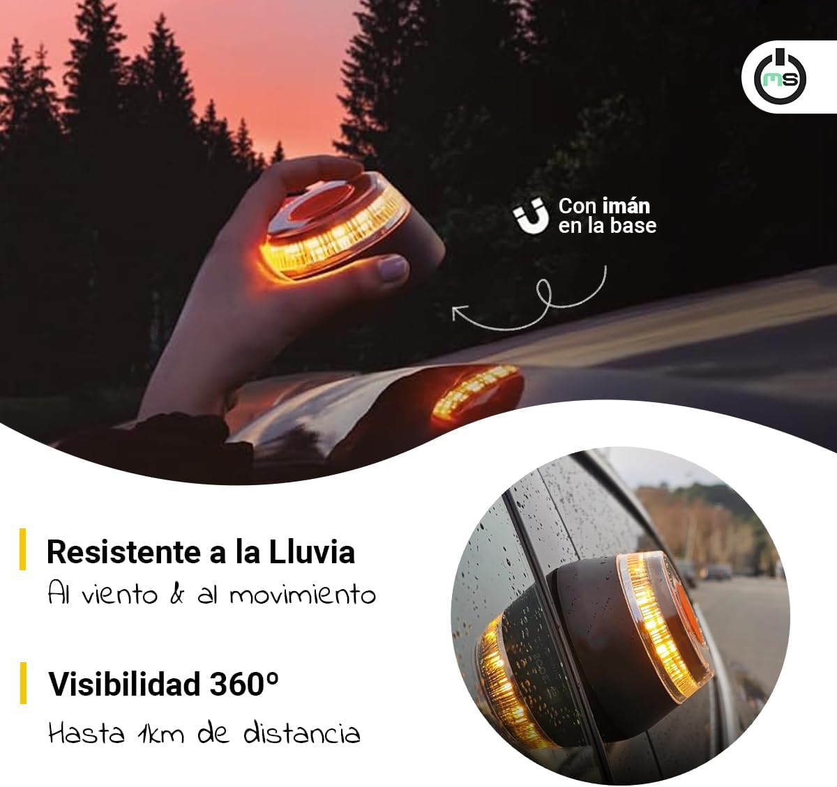 Baliza V16 Luz de Emergencia Homologada DGT 3.0