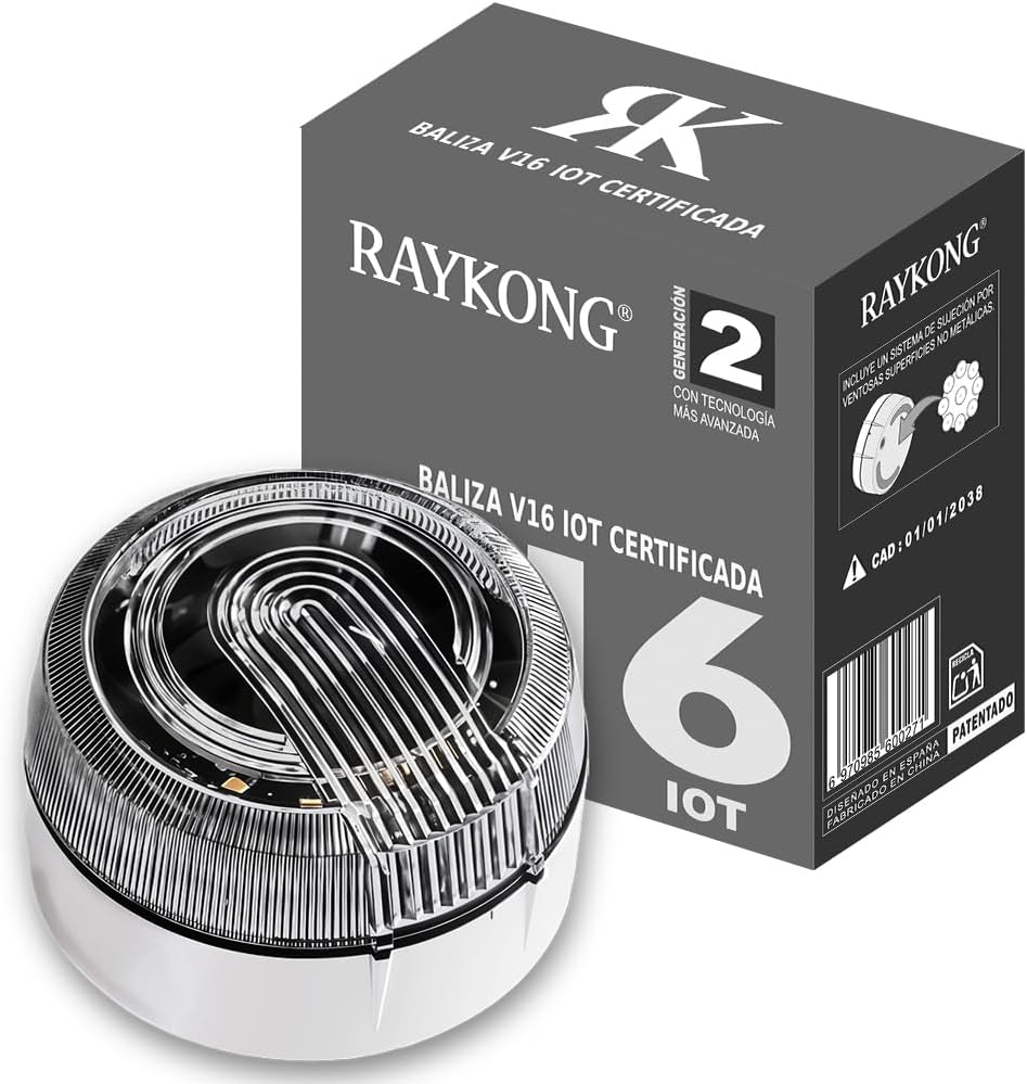 Raykong Baliza V16 Luz de Emergencia Homologada DGT 3.0