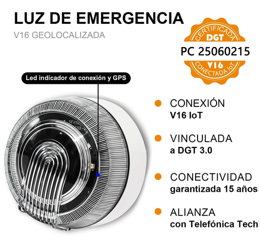 Raykong Baliza V16 Luz de Emergencia Homologada DGT 3.0