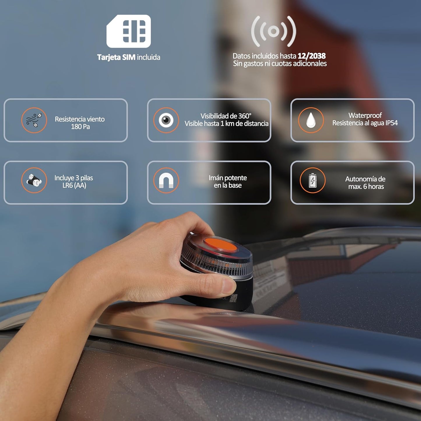 Baliza V16 Luz de Emergencia Homologada DGT 3.0