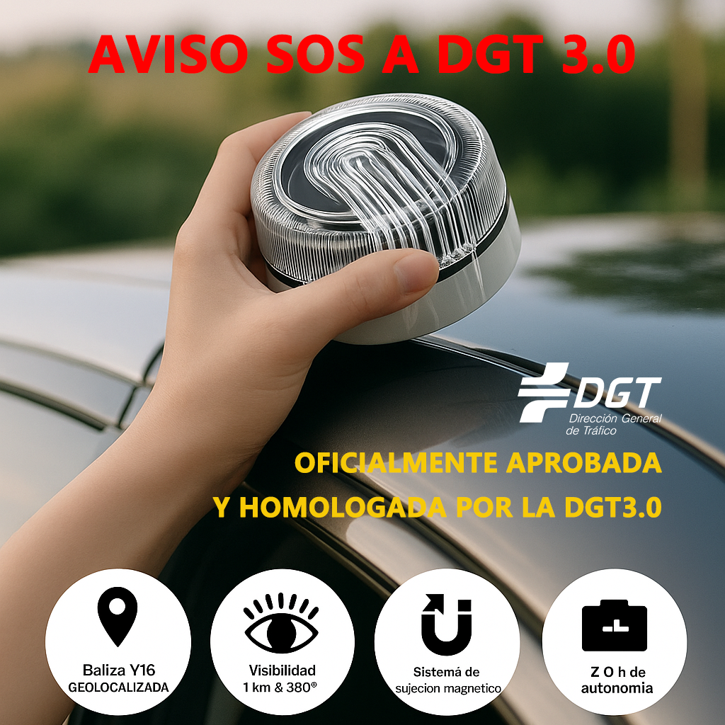 Raykong Baliza V16 Luz de Emergencia Homologada DGT 3.0