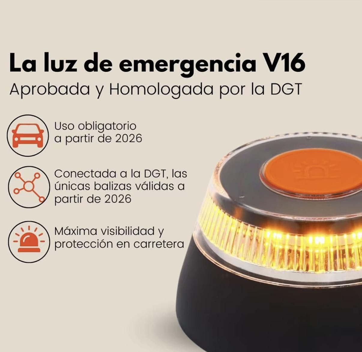 Baliza V16 Luz de Emergencia Homologada DGT 3.0